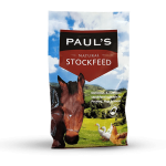 A woven pp bag of Paul's Natural Stockfeed